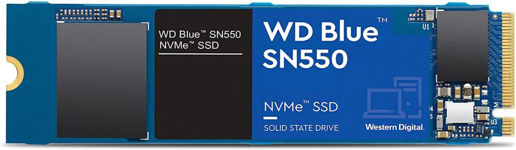 Western Digital 500GB WD Blue SN550 NVMe For Gaming PC Under $ 500
