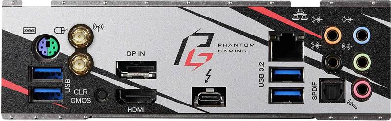 ASRock X570 Phantom Gaming-ITX TB3 Back Panel
