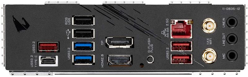 GIGABYTE Z590I AORUS Ultra Back Panel - Best Mini ITX Motherboard