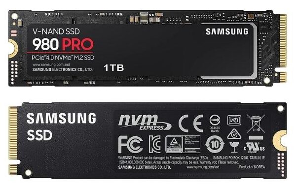 Samsung 980 PRO 1TB PCIe NVMe SSD Gen4 for Gaming