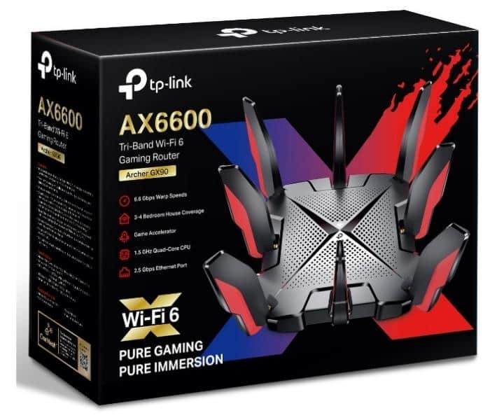 TP-Link AX6600 WiFi 6 Gaming Router (Archer GX90) Box