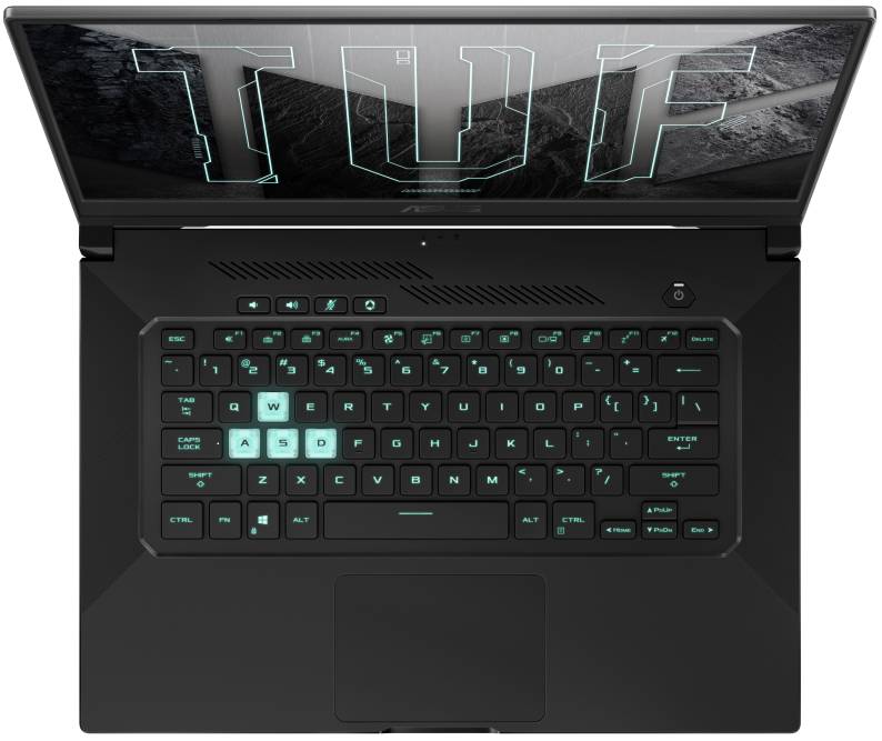 ASUS TUF Dash 15 (2021) Keyboard - best gaming laptop under 1000