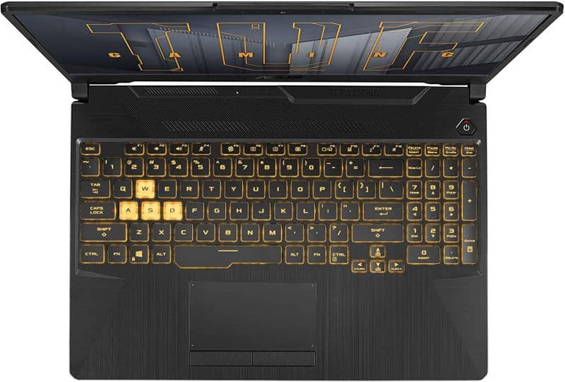 ASUS TUF Gaming F15 keyboard - Best Gaming Laptop Under 1500