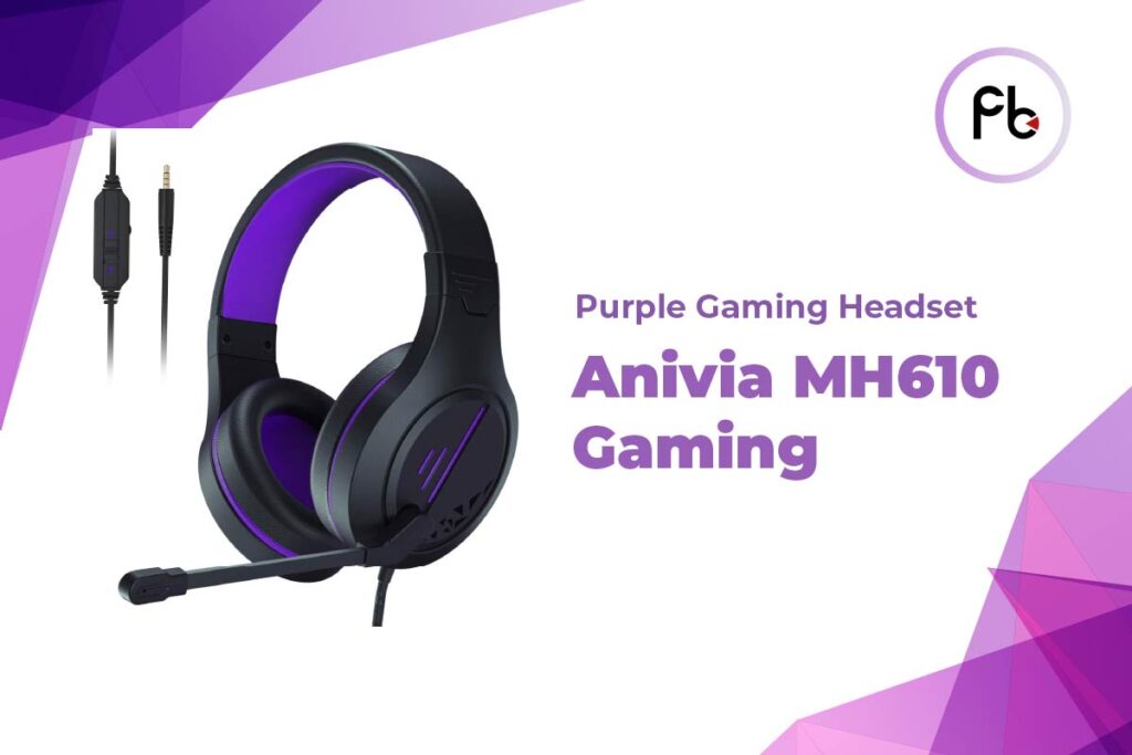 purple gaming headset anivia mh 610