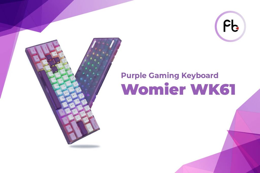 Purple gaming keyboard womier wk61